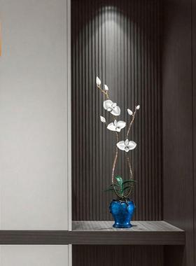 《兰花》黄铜摆件工艺品