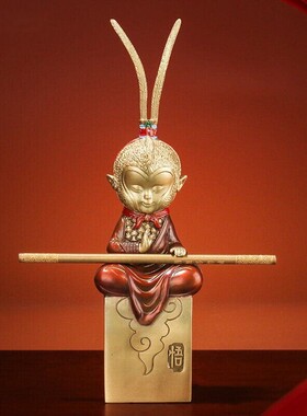 《斗战圣佛一悟》斗战胜佛齐天大圣摆件家居装饰品黄铜猴子孙悟空