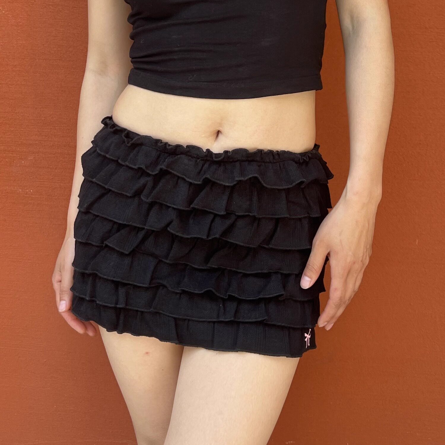 TheDINA | 2025秋新款美式复古芭蕾风蓬蓬花边蛋糕半身短裙裙裤女