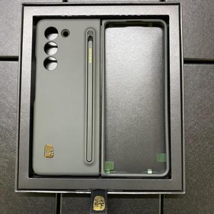 防摔简约高档轻奢金标男 手机壳Spen纤巧笔官方正品 限量优惠券 适用三星W24心系天下Zfold5原装