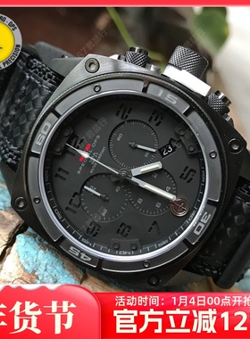 MTM 捕食者2多功能夜光表战术多表盘可测速计时手表200M潜水防水