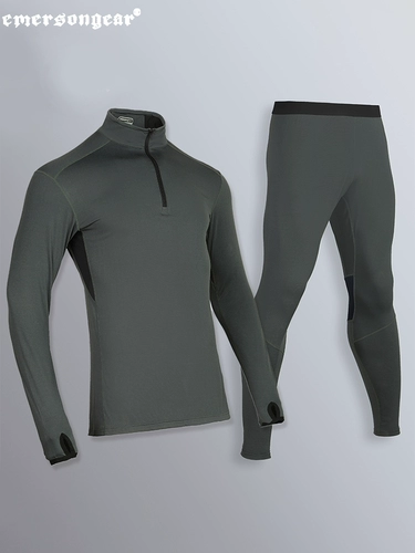 Демисезонный удерживающий тепло дорожный комплект, бархатное тактическое термобелье для скалозалания, нижнее белье с молнией, комбинезон, на молнии