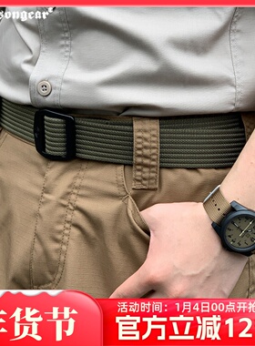 爱默生新品岩蟒战术通勤休闲腰带合金扣尼龙腰带军迷作训执勤腰带
