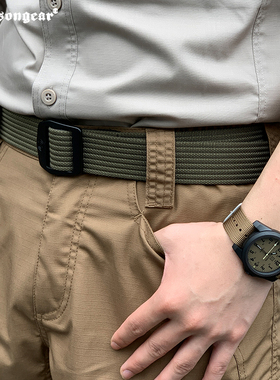 爱默生新品岩蟒战术通勤休闲腰带合金扣尼龙腰带军迷作训执勤腰带