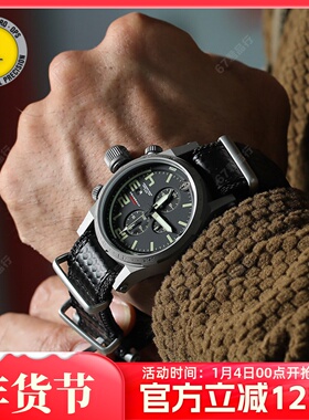 美国MTM年代3户外休闲石英腕表男士战术多功能手表200M潜水防水