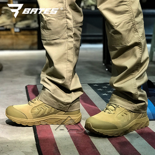 美国bates贝特斯01045极锋中低帮战术徒步靴男户外登山透气防滑靴
