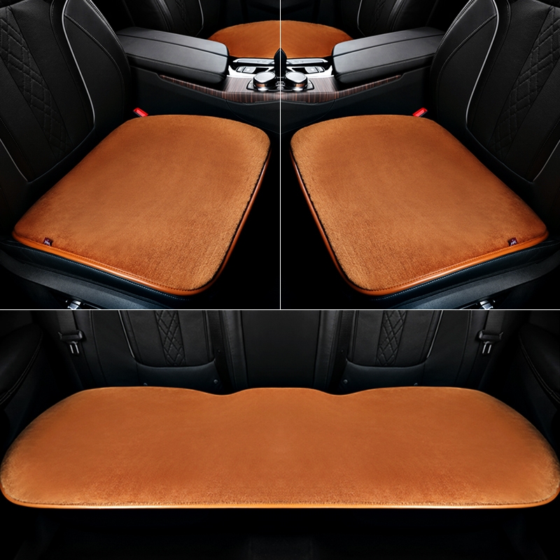 适用于汉腾X8幸福E+X5X7V7 RED01纯羊毛汽车坐垫冬季三件套毛垫