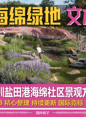 WB379海绵城市公园雨水利用生态社区绿地景观方案设计文本