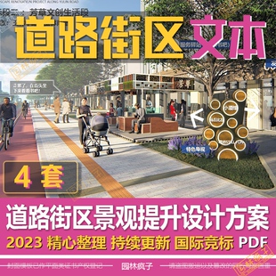 WB397道路街道街区城市街景风貌公共景观改造提升方案设计文本