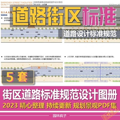 WB150道路景观园林设计马路市政属地化标准方案文本标准化规范