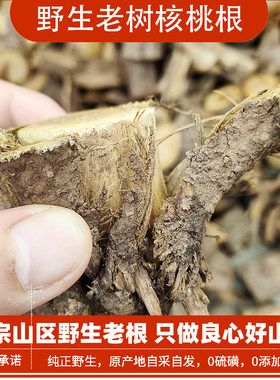 正宗野生山核桃树根核桃树老根树枝新货煮鸡蛋干货无硫