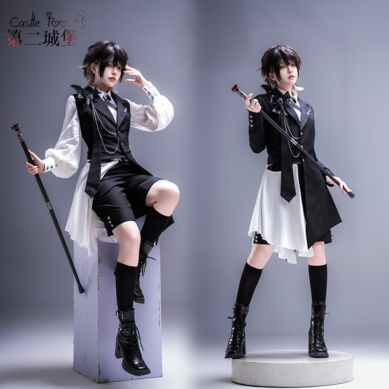 尾款第二城堡 黑茶协奏 原创Lolita王子系马甲衬衫短裤基佬装套装,模玩/动漫/周边/娃圈三坑/桌游,lolita洛丽塔/软妹装/洋装,淘宝优惠券,粉丝福利购,淘宝优惠卷