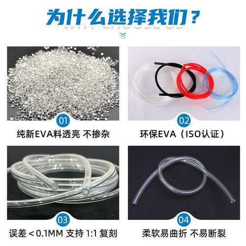 来样定制EVA酸耐EHP热透明水排管环保耐抗老化 EVA边条 异形封条