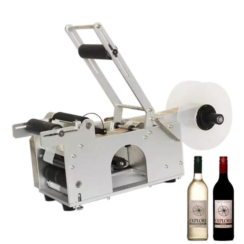 AJV半自动圆瓶贴标机 玻干圆形璃瓶贴标胶机不商标贴标机厂家