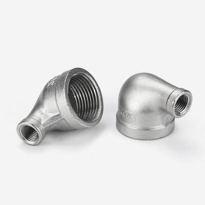 304不锈钢丝水扣弯头0度大丝小头异径螺纹管变径内弯9头水暖接头