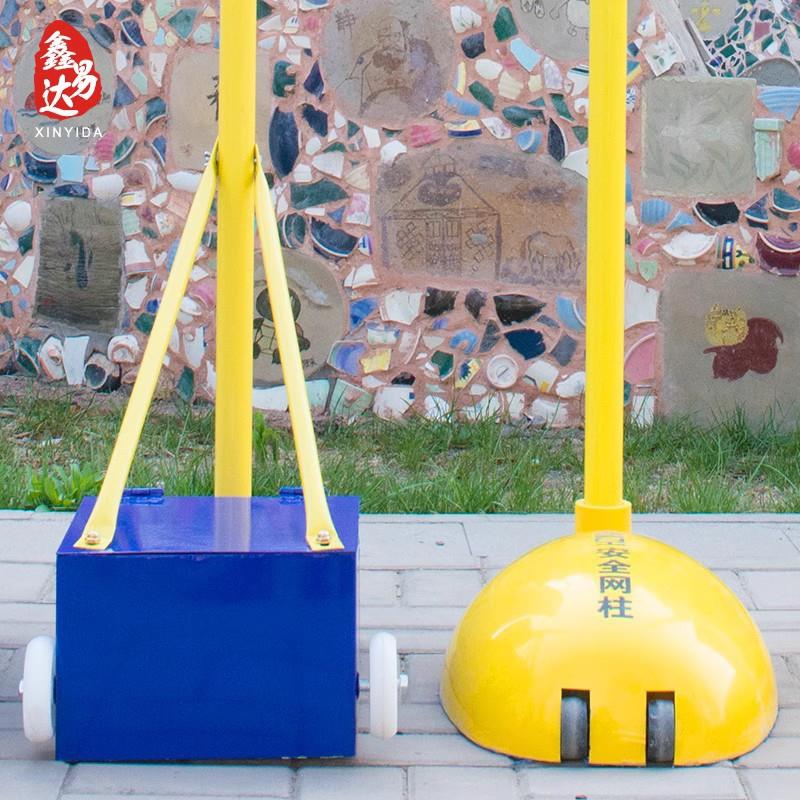 外室移动便携式网架羽毛球网标准气排球架简易球网GTL架子柱网杆