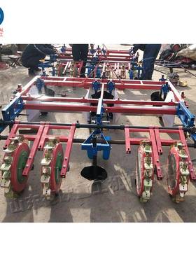 农用菜种植机四 平土铺膜行打孔播种一CHQ体机 玉米谷子施蔬肥机