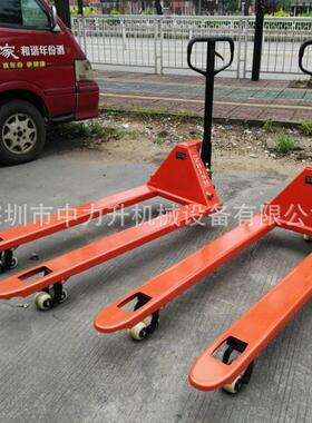 WIL吨1.8车/2.5米加长手搬运叉车液动压 托盘叉车手动液压车