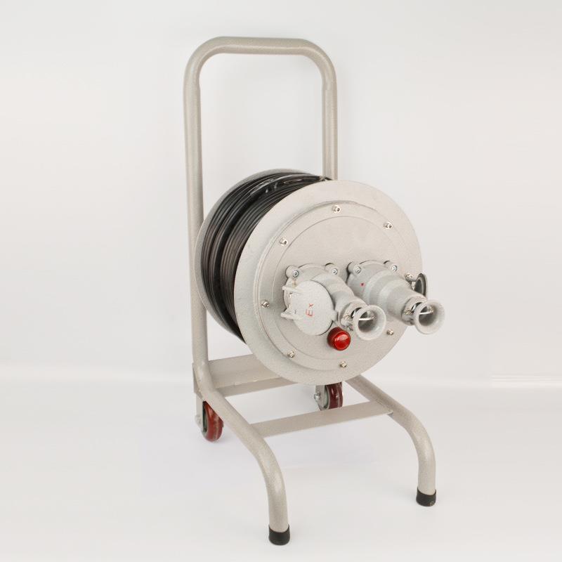 3*4防爆移动电3缆卷盘0M防拖线爆盘过3载漏电保护绕线盘2个2A