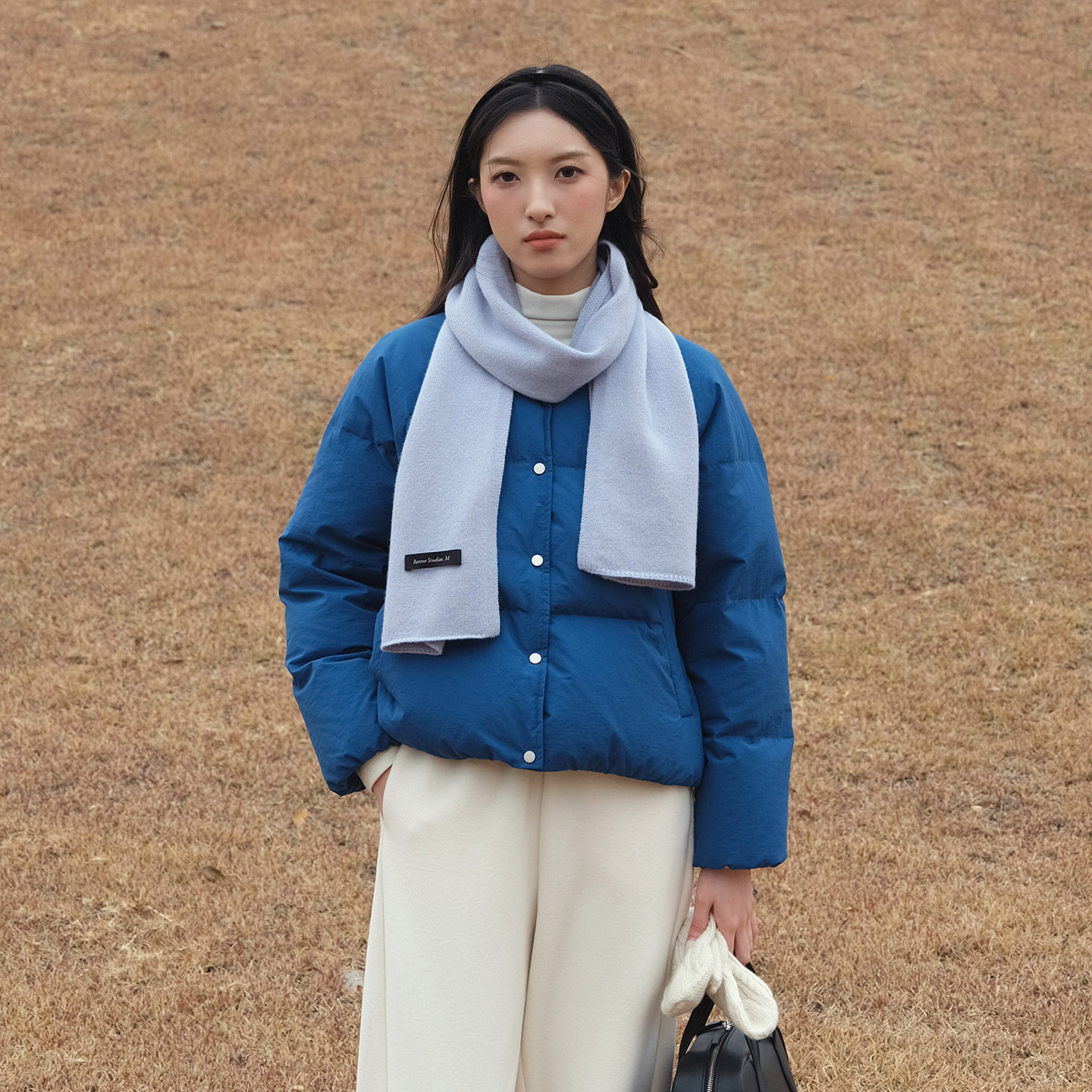 然若 防风轻防水 宝蓝色短款羽绒服女冬季2025新款小个子羽绒外套,女装/女士精品,羽绒服,淘宝优惠券,粉丝福利购,淘宝优惠卷