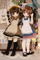 Одежда для кукол BJD （菜包猪肉铺）bjd4分熊妹熊蛋兔豆豆mddmsd娃衣 苹果与蜂蜜