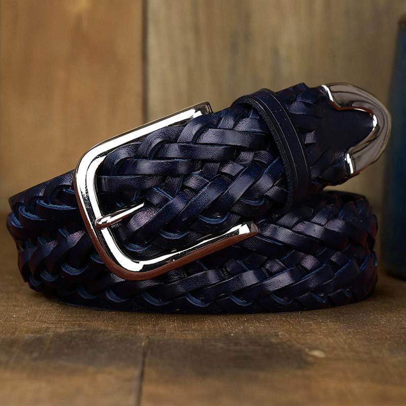 真皮时尚个性编织银腰带女头层牛皮手工皮带针扣百搭休闲牛仔裤带,服饰配件/皮带/帽子/围巾,腰带/皮带/腰链,淘宝优惠券,粉丝福利购,淘宝优惠卷