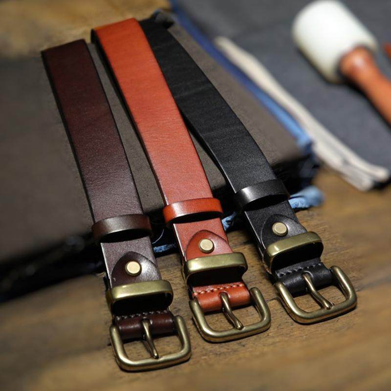 新款铜扣韩版简约光面皮带男真皮针扣头层牛皮百搭休闲工装裤腰带,服饰配件/皮带/帽子/围巾,腰带/皮带/腰链,淘宝优惠券,粉丝福利购,淘宝优惠卷