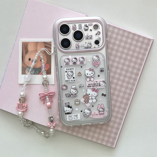 ins粉色可爱猫咪磨砂半透适用17promax手机壳苹果iphone18promax新款16pro女款15pro软壳14全包13防摔保护套