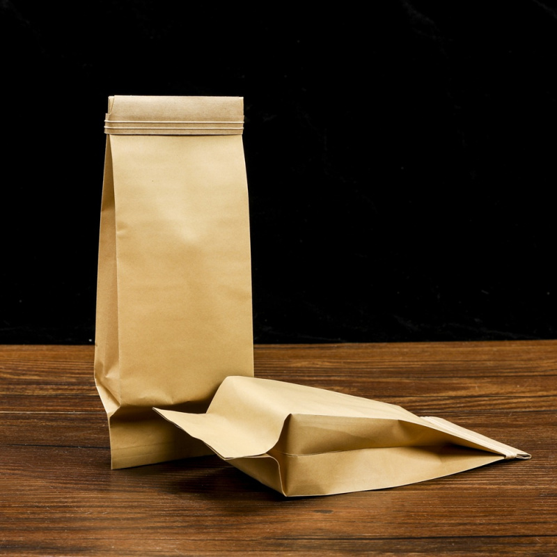 加厚牛皮纸铝箔袋定制创意红茶花茶钢丝折叠包装袋茶叶密封包装袋
