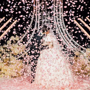 间用礼花筒璀璨星河羽毛礼炮结婚花瓣雨酒吧礼炮婚礼喷花筒