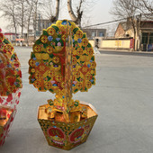 大号摇钱树堂口纸扎半成品发周年清明节祭祀用品寒衣上坟祭祖