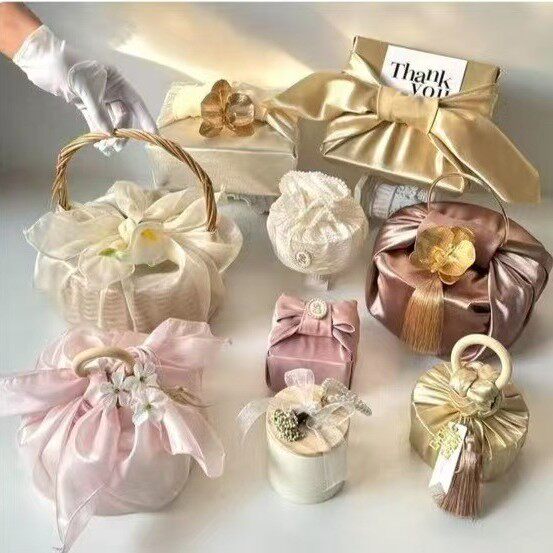 风吕敷伴手礼喜糖盒样品包 成品发货  9款包邮