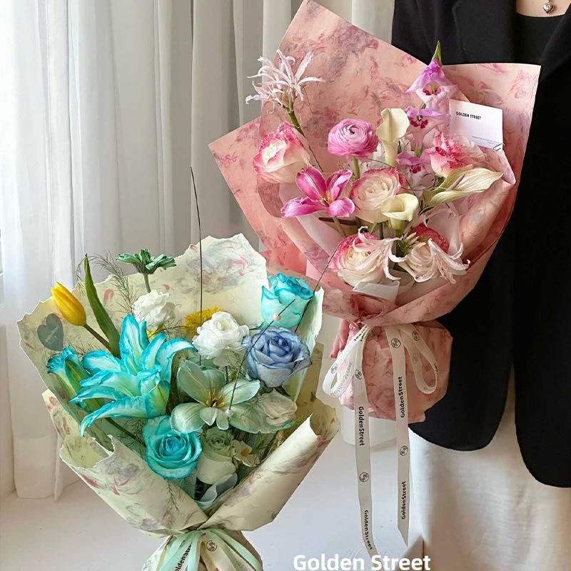 女神节鲜花包装纸防水耐揉加厚手