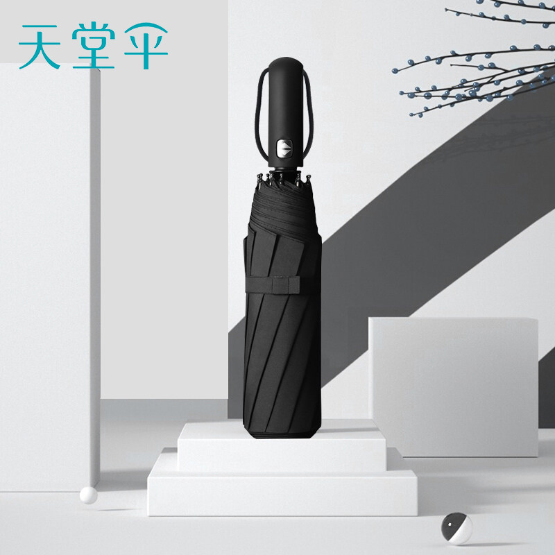天堂伞十骨全自动双人加固防风