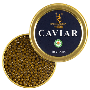卡露伽10年有机俄罗斯鲟鱼子酱10g大颗粒caviar鱼子酱即食高端