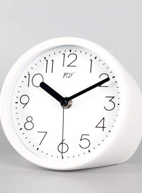 TQJ简约床头创意座钟家用台式坐钟静音桌面钟时尚台面摆件台钟表