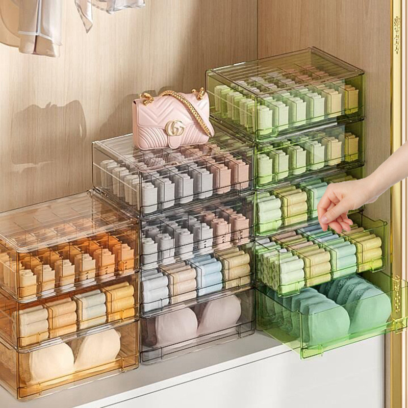 内衣收纳盒袜子内裤神器衣柜内衣裤整理盒分格文胸抽屉式三合一,收纳整理,内衣收纳盒,淘宝优惠券,粉丝福利购,淘宝优惠卷