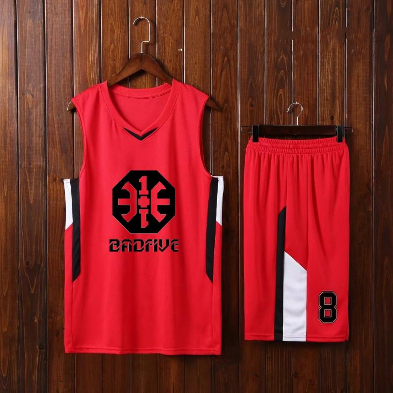 篮球服套装男定制训练营儿童球衣 学生比赛服训练队服印字DIY背心