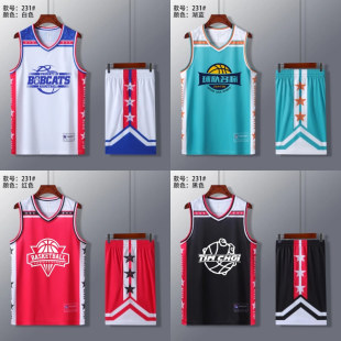 新款儿童篮球服套装男学生联赛cuba比赛球衣个性定制运动训练队服