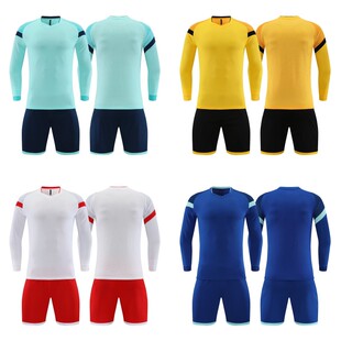 儿童足球服套装男童定制秋冬季长袖训练队服女小学生比赛运动球衣