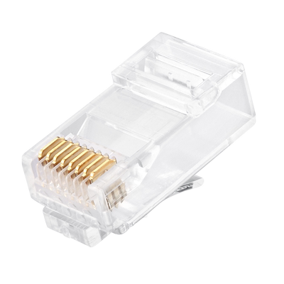 网络水晶头镀金网络水晶头