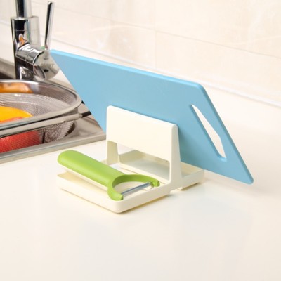 时尚餐桌面置物架 时尚锅盖架砧板架 厨房收纳架好帮手 随想家居