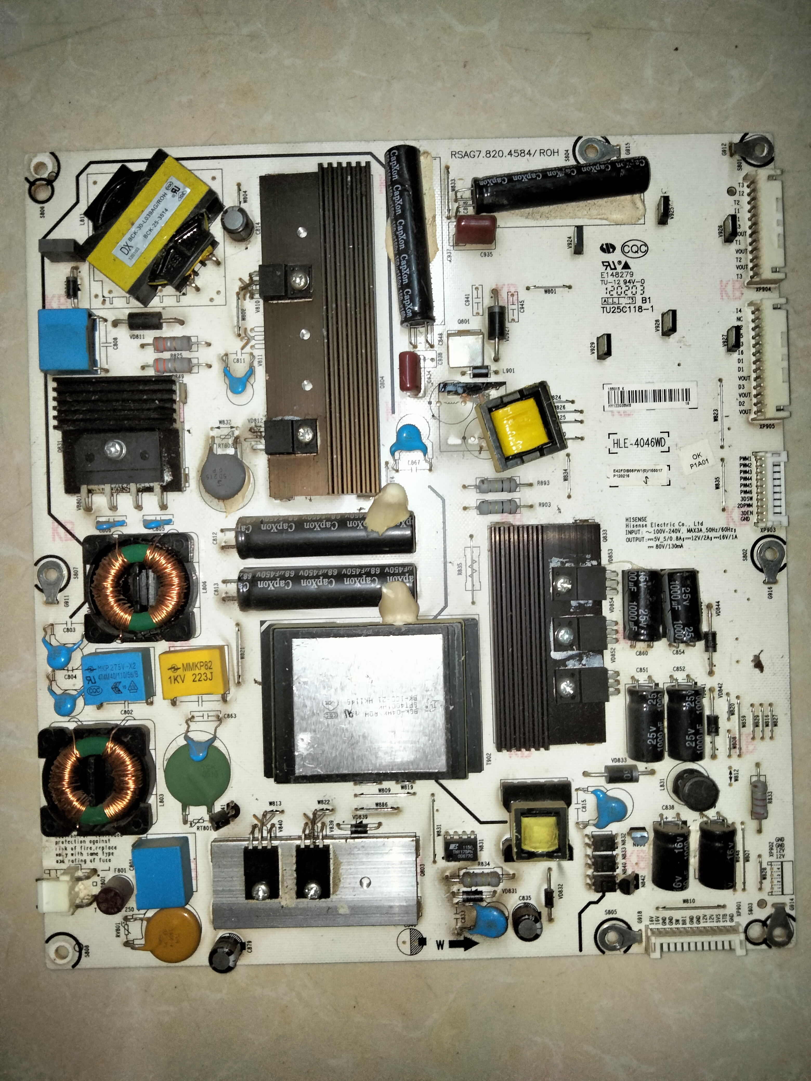 LED42K310X3D/316X3D/LED42K320D电源板RSAG7.820.4584