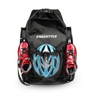 费斯freestyle速滑专用背包轮滑双肩网袋透气溜冰旱冰套装户外包