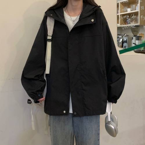 美式潮流连帽冲锋衣夹克