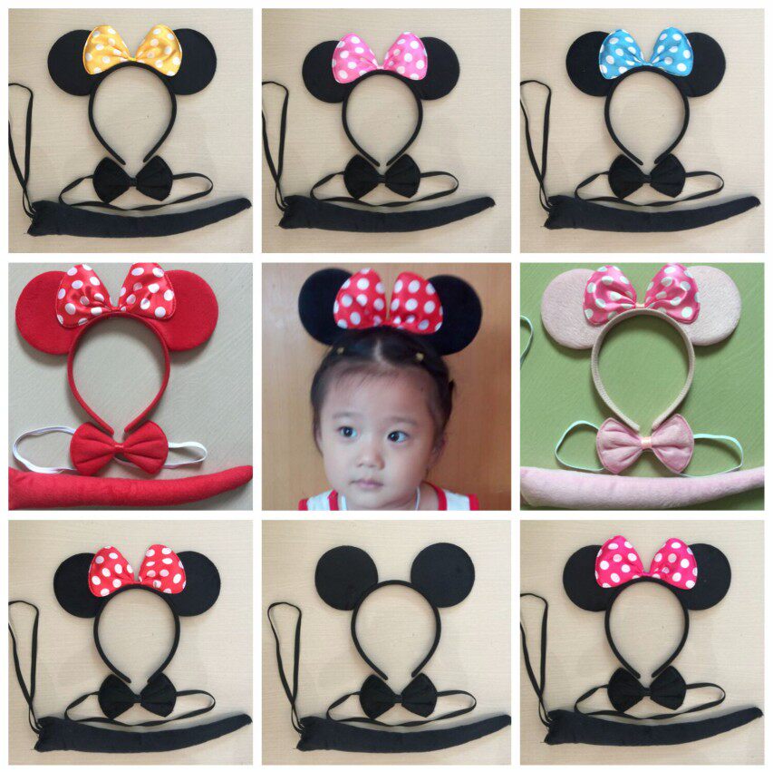 儿童节装扮米老鼠米妮头箍米奇发箍生日派对化装舞会儿童表演发饰