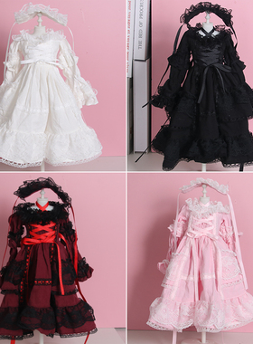 【BJD四分娃衣】1/43分6分娃娃衣服305060厘米娃娃衣服洛丽塔裙子
