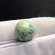 Ювелирные камни 精品瓷釉级绿松石圆珠15.5mm