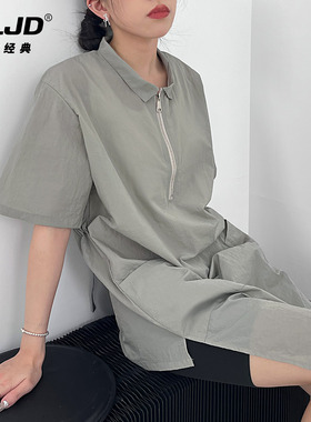 发型师理发师工作服剪发围裙不沾发焗油染发助理美发大工服专用