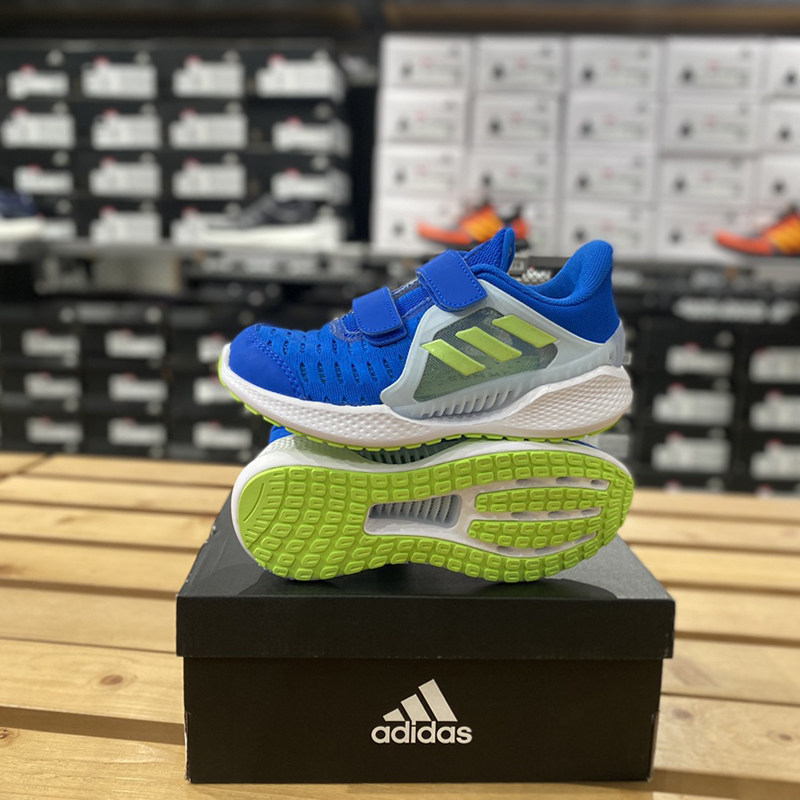 adidas 阿迪达斯 夏季儿童轻便舒适网眼透气魔术贴运动鞋 eg4851